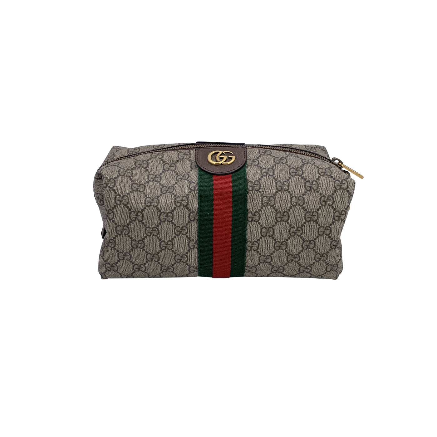 Gucci Vintage Monogram Canvas Ophidia Clutch Wash Cosmetic Bag