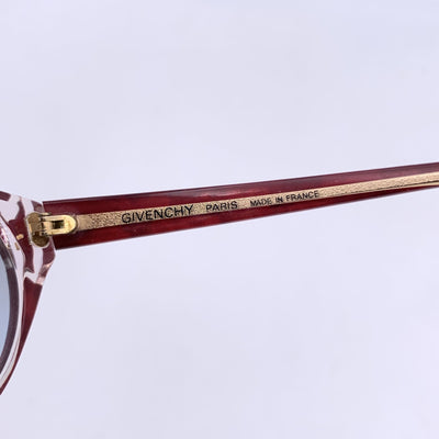 Givenchy Vintage Clear and Red Sunglasses G 017 57/13 135mm