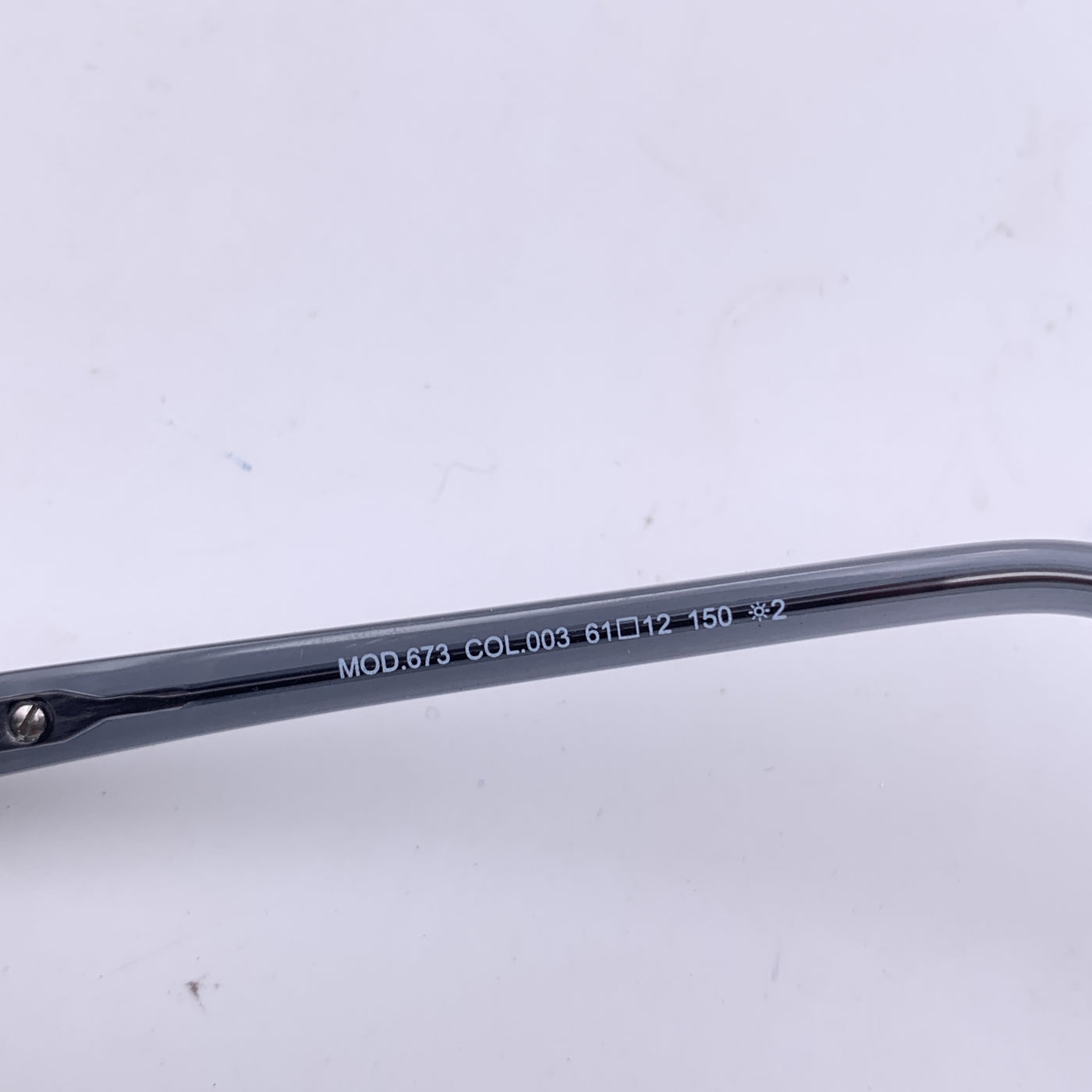 Cazal Vintage Grey Shield Sunglasses Mod. 673 003 61/12 150 mm