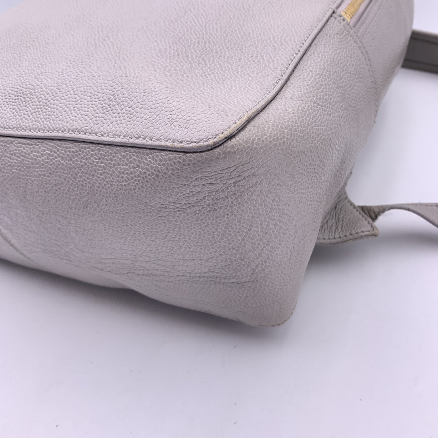 Thom Browne Grey Pebble Grain Leather Classic Backpack Bag