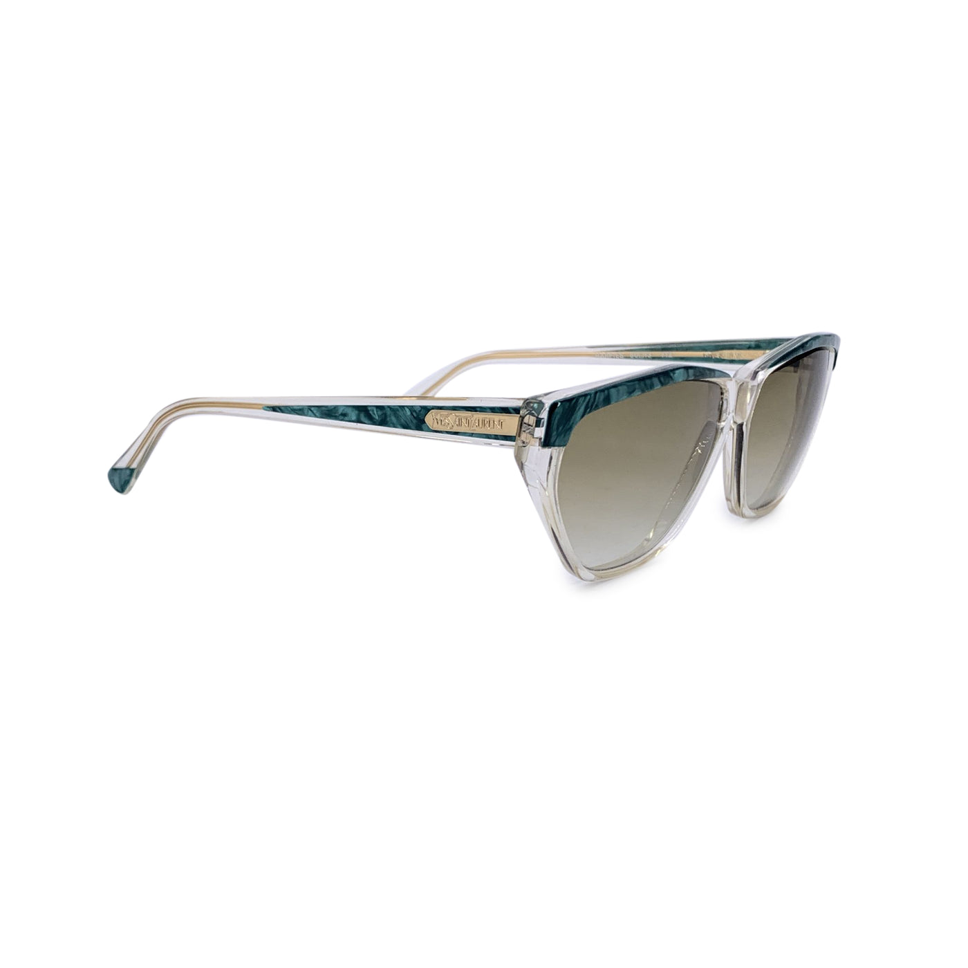 Yves Saint Laurent Vintage Green Harpies Sunglasses 60/13 140mm