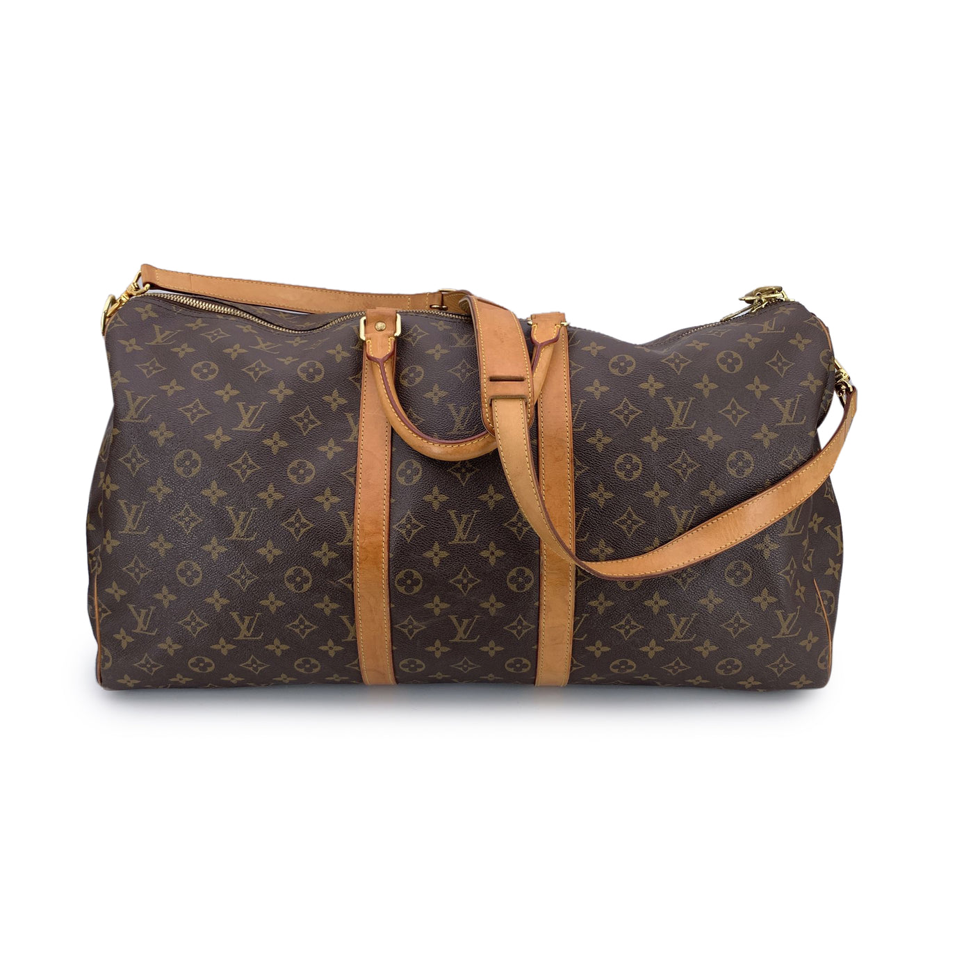 Louis Vuitton Monogram Canvas Keepall Bandouliere 55 Travel Bag