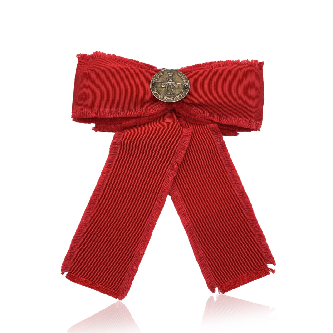 Gucci red and green top bow broach