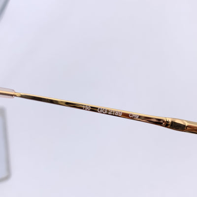 Gucci Vintage White and Brown Gradient Sunglasses GG 2189 130mm