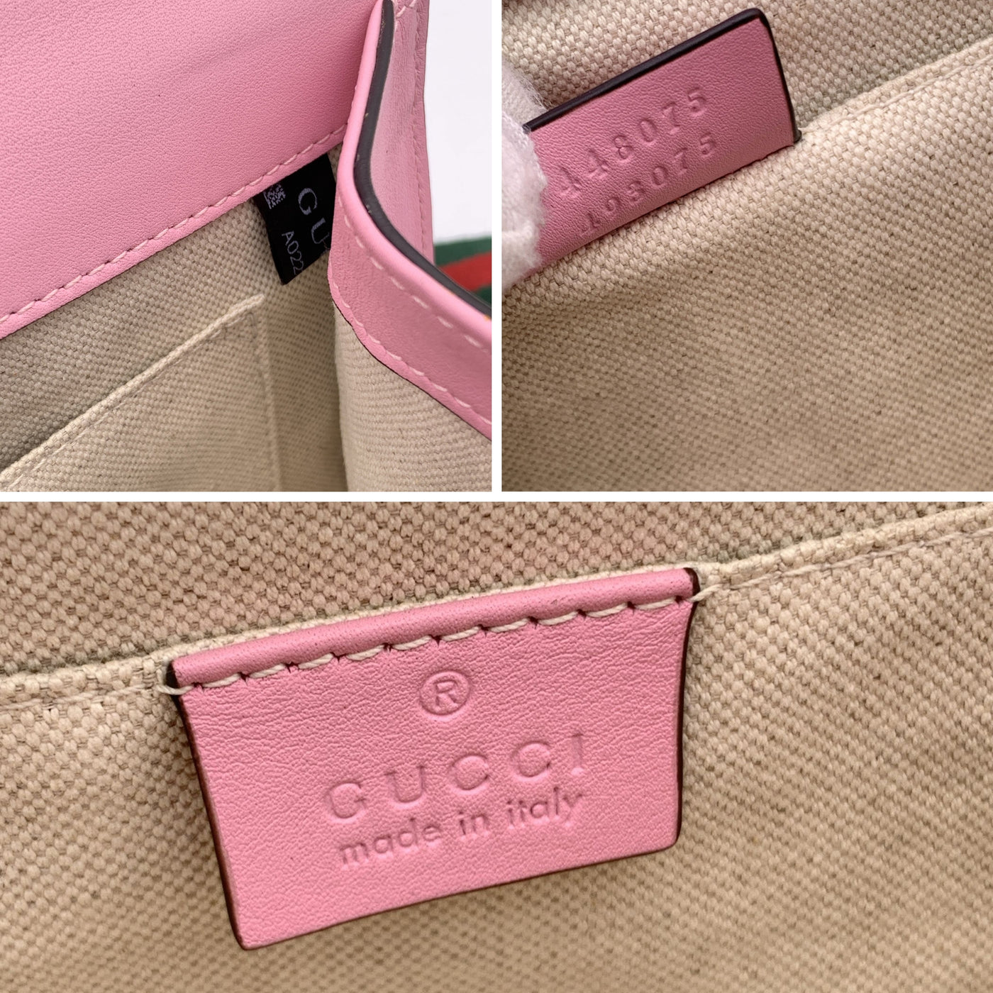 Gucci Pink Leather Dionysus Bamboo Patches Medium Top Handle Bag