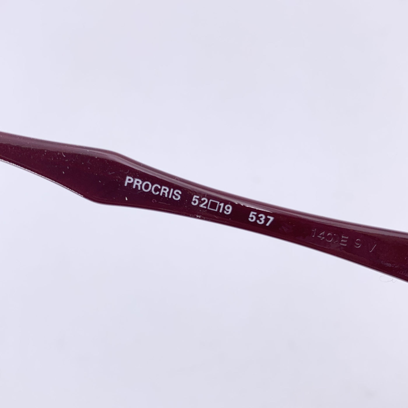 Yves Saint Laurent Vintage Burgundy Sunglasses PROCRIS 52/19 140mm