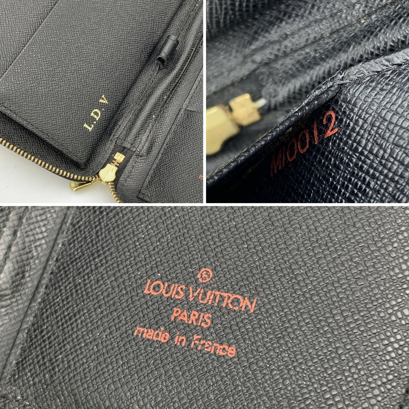 Louis Vuitton Black Epi Leather Geode Organizer Zippy Wallet