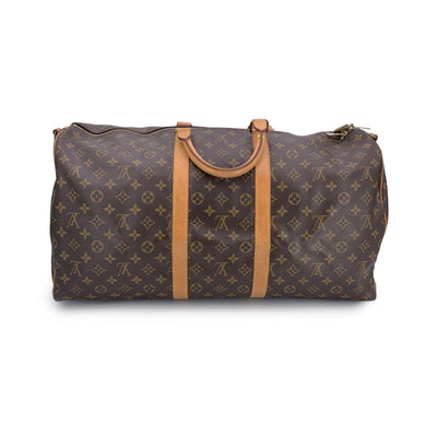 Louis Vuitton Vintage Monogram Canvas Keepall 55 Travel Duffle Bag