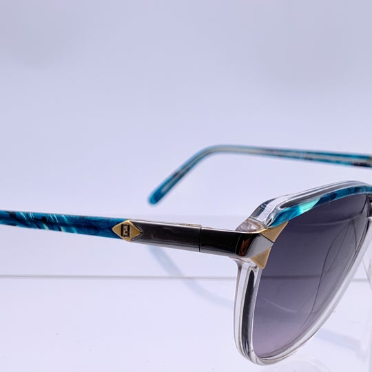 Fendi by Lozza Vintage Blue Clear Sunglasses Mod. FV 87 56/11 135mm