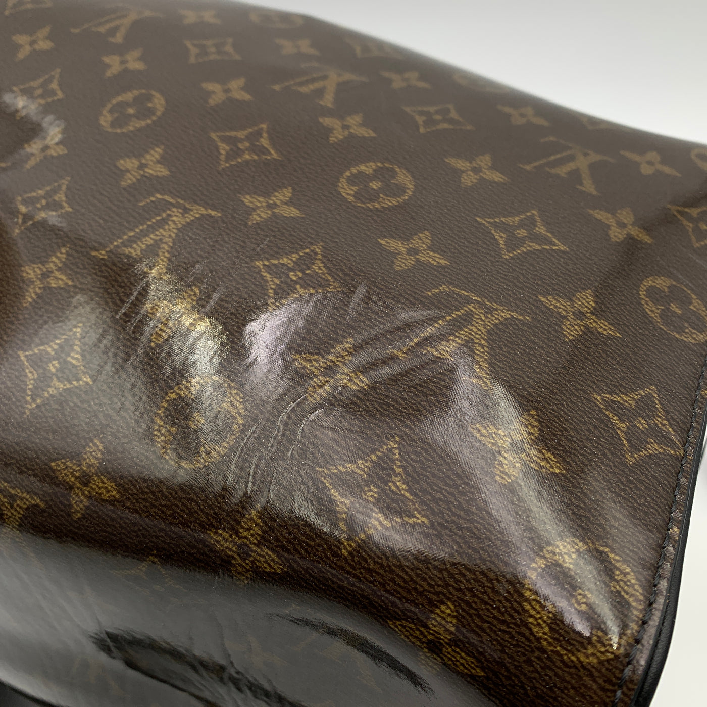 Louis Vuitton Monogram Glaze Keepall Bandouliere 50 Bag M43899 Black