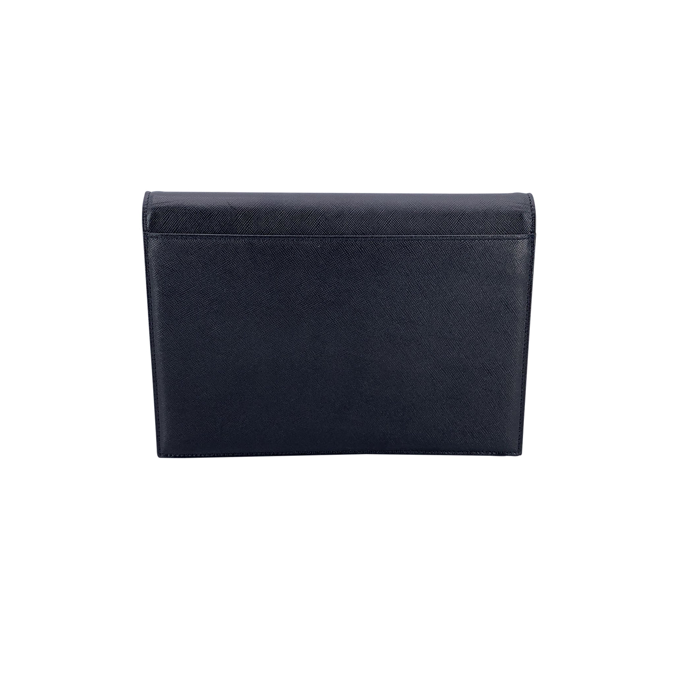 Yves Saint Laurent Vintage Black Leather YSL Clutch Bag Handbag