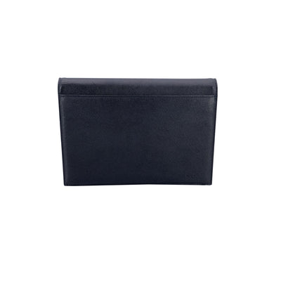 Yves Saint Laurent Vintage Black Leather YSL Clutch Bag Handbag