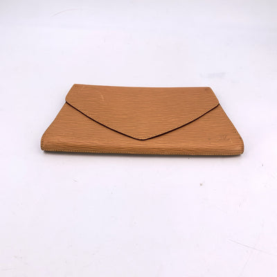 Louis Vuitton Vintage Cream Epi Leather Art Deco PM Clutch Bag