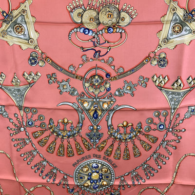 Hermes Paris Vintage Silk Scarf Parures Des Sables 1988 Bourthoumieux