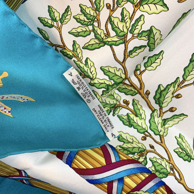 Hermes Vintage Vintage Silk 1789 Liberte Egalite Fraternite Scarf Metz