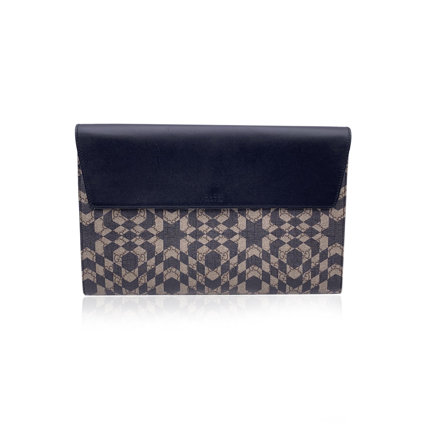 Gucci GG Supreme Monogram Canvas Caleido Portfolio Clutch Bag