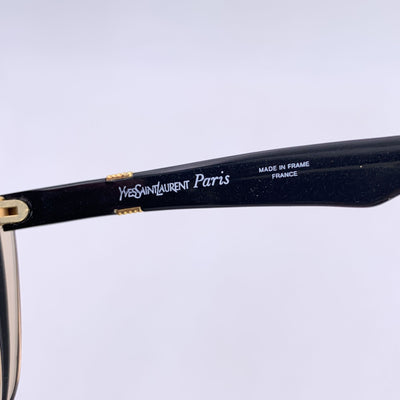 Yves Saint Laurent Vintage Black Beige Sunglasses EGYPTOS 55/15 135mm