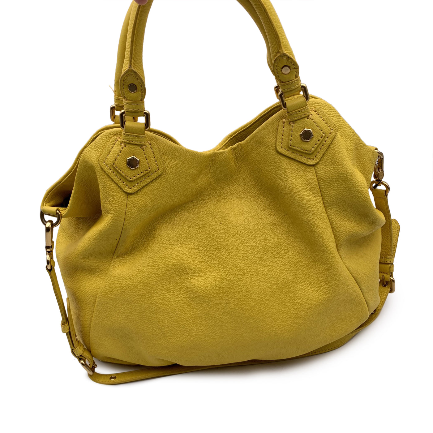 Marc by Marc Jacobs Yellow Leather The Fran Hobo Shoulder Bag