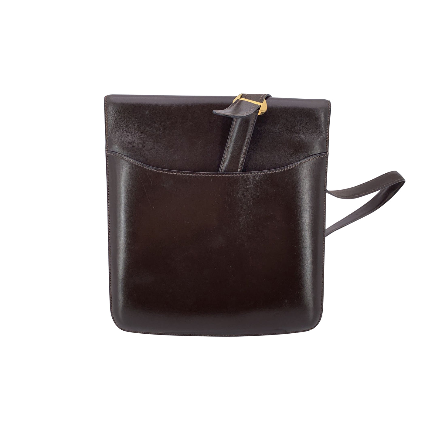 Hermes Vintage 1972 Rare Brown Leather 2002 Shoulder Bag