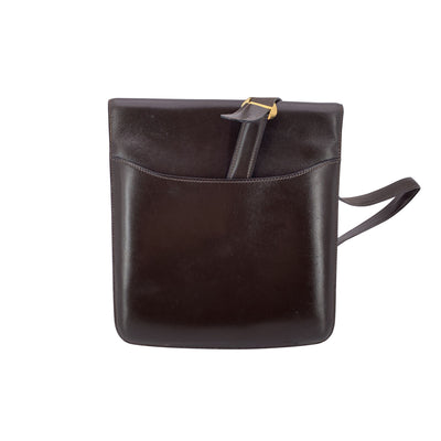 Hermes Vintage 1972 Rare Brown Leather 2002 Shoulder Bag