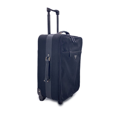 Prada Black Nylon Rolling Suitcase Trolley Luggage Travel Bag