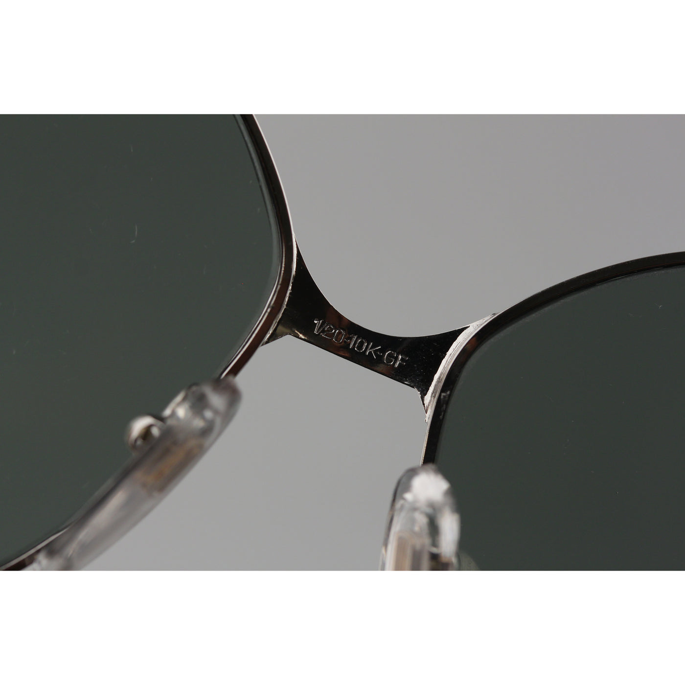 Bausch & Lomb Vintage Silver 1/20 10K GF White Gold Sunglasses 516