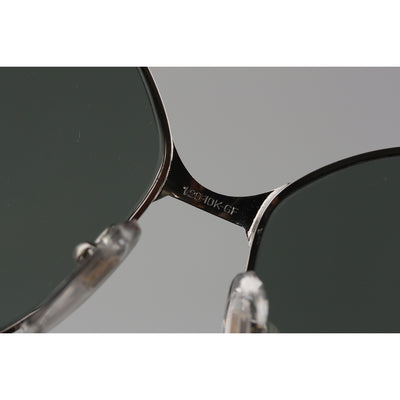 Bausch & Lomb Vintage Silver 1/20 10K GF White Gold Sunglasses 516