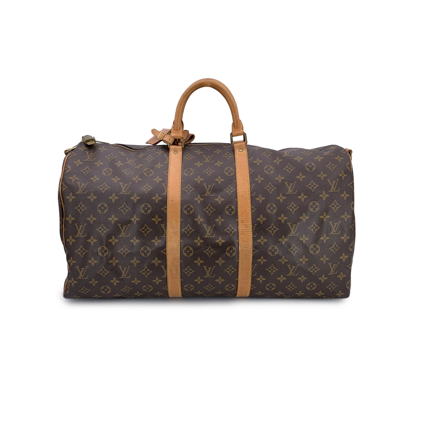 Louis Vuitton Vintage Monogram Canvas Keepall 55 Travel Duffle Bag