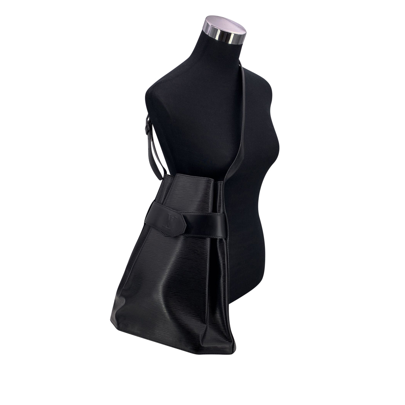 Louis Vuitton Vintage Black Epi Leather Sac d'Epaule Bucket Bag