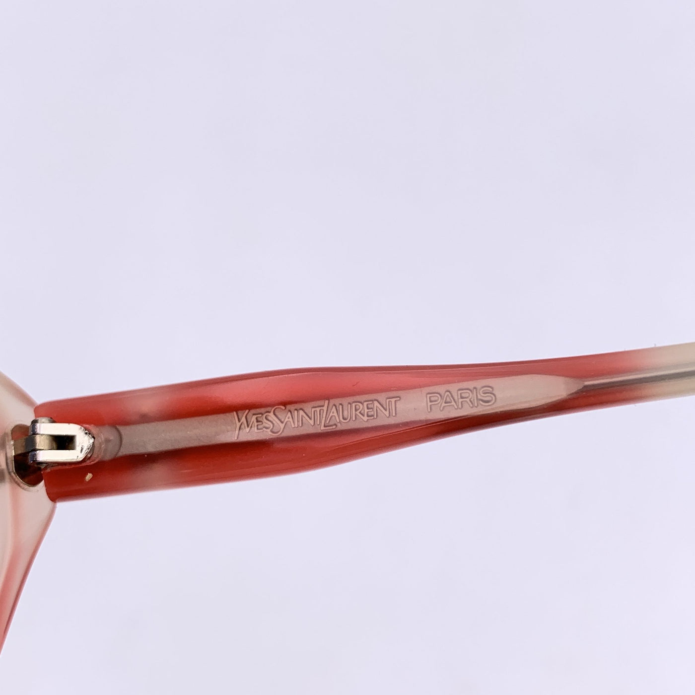 Yves Saint Laurent Vintage White Red EOLE Sunglasses 56/16 140mm