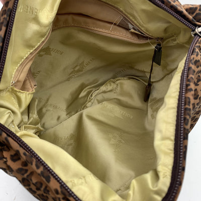 Bottega Veneta Animalier Leopard Fabric Tote Hobo Shoulder Bag