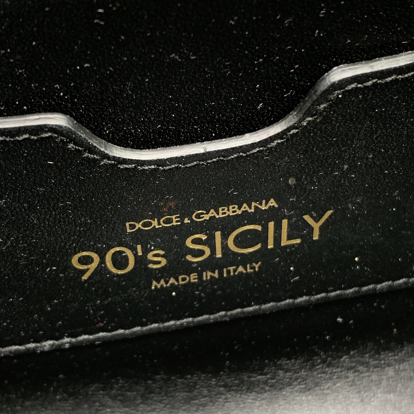 Dolce & Gabbana Black Patent Leather 90s Sicily Shoulder Bag