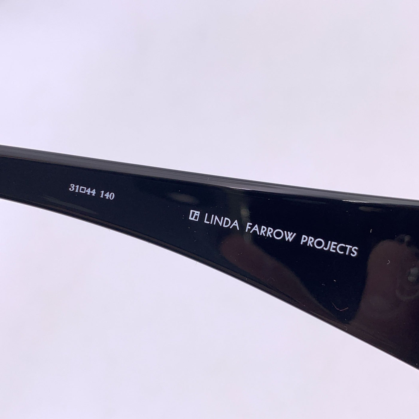 Jeremy Scott by Linda Farrow Black JS/Cross/1 Sunglasses 140 mm