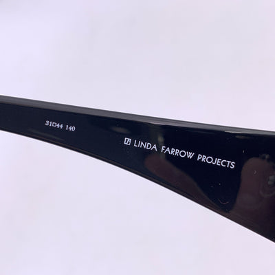 Jeremy Scott by Linda Farrow Black JS/Cross/1 Sunglasses 140 mm