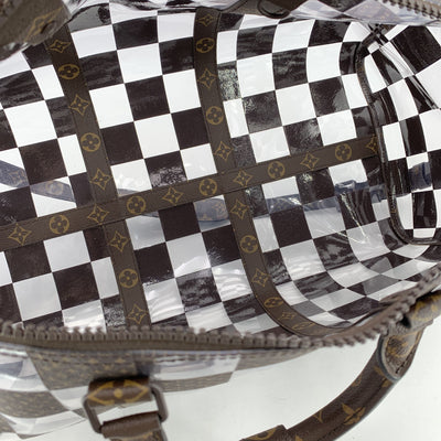 Louis Vuitton Monogram Chess Keepall Bandouliere 50 Duffle Bag