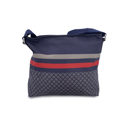 Gucci Blue Diamond Nylon Canvas Crossbody Messenger Bag