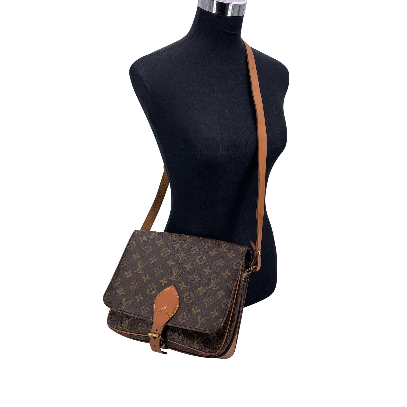 Louis Vuitton Vintage Canvas Cartouchiere GM Messenger Bag