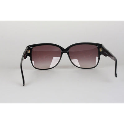 Emilio Pucci Vintage Black Rectangle Sunglasses 88020 EP75 60mm