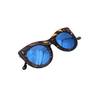 Illesteva Cat Eye Mirrored Sunglasses Boca II 47/27 150 mm Boxed