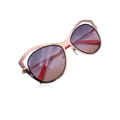 Emilio Pucci Cat Eye Gold Sunglasses EP 130 28B 56/17 140 mm