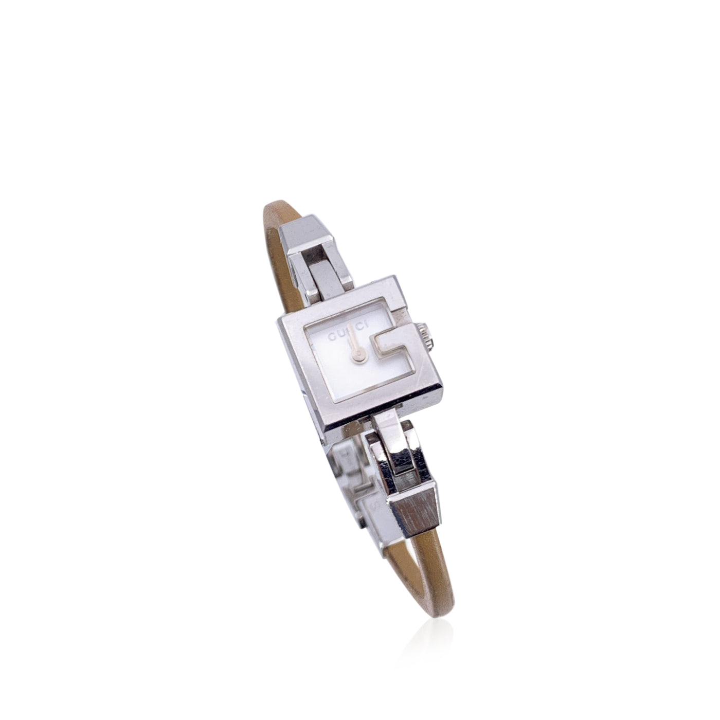 Gucci Stainless Steel Women G Wrist Watch 102 White Dial