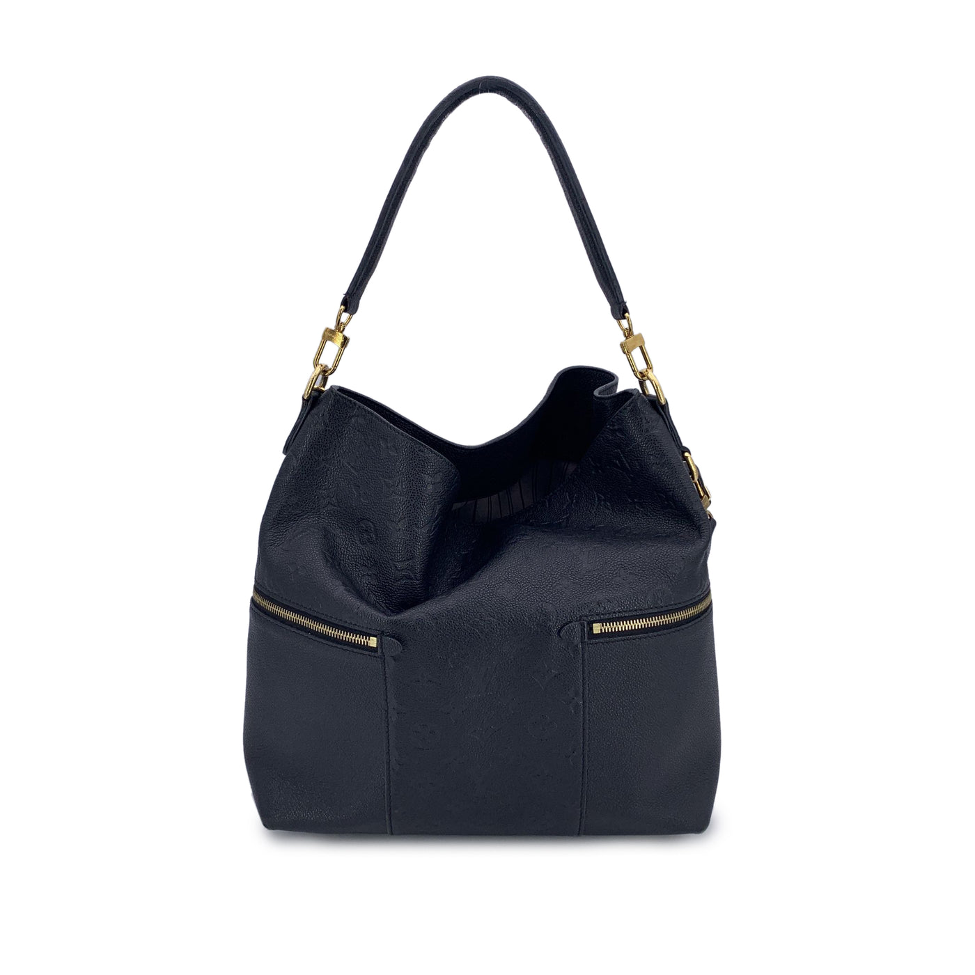 Louis Vuitton Black Monogram Empreinte Melie Tote Shoulder Bag