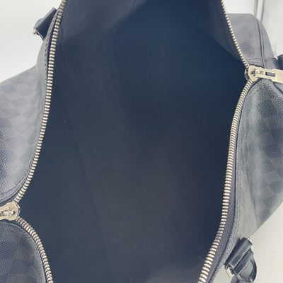 Louis Vuitton Damier Graphite Keepall Bandouliere 45 Travel Bag