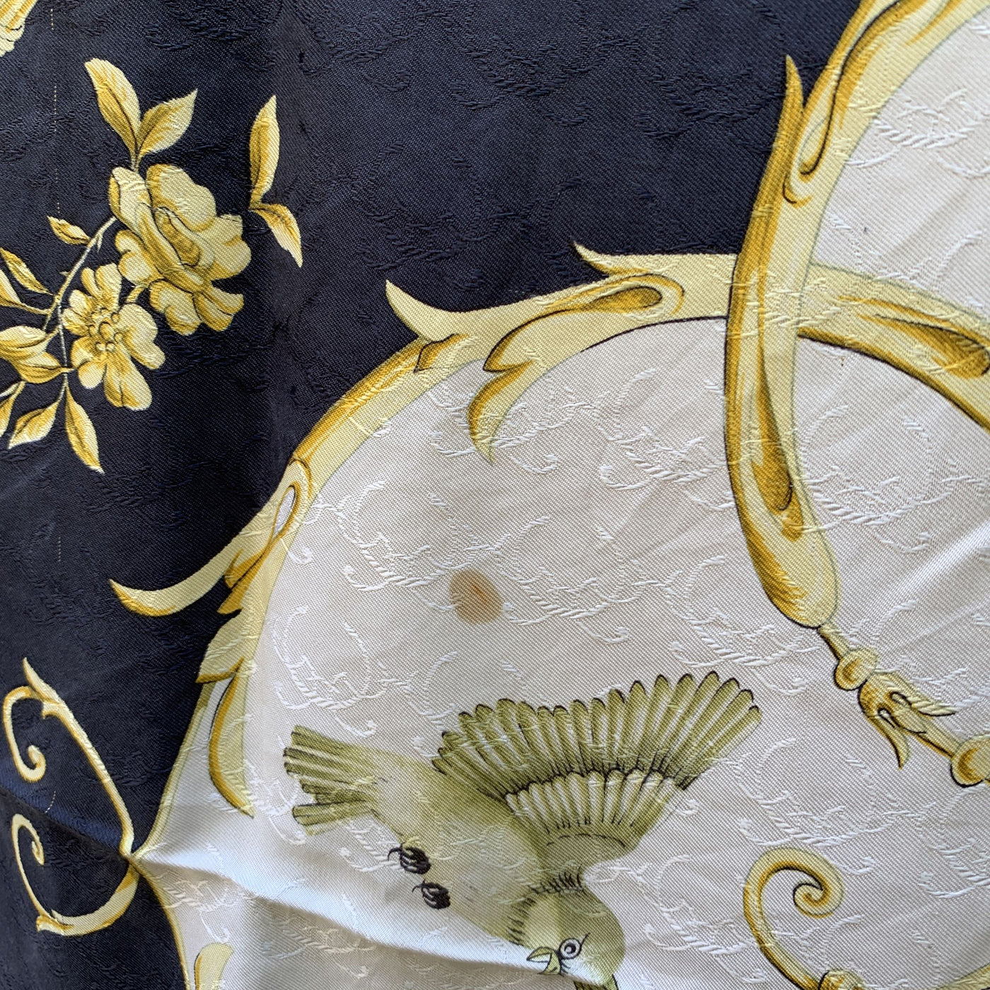 Hermes White Jacquard Silk Scarf La Cle Des Champs 1965 Faconnet