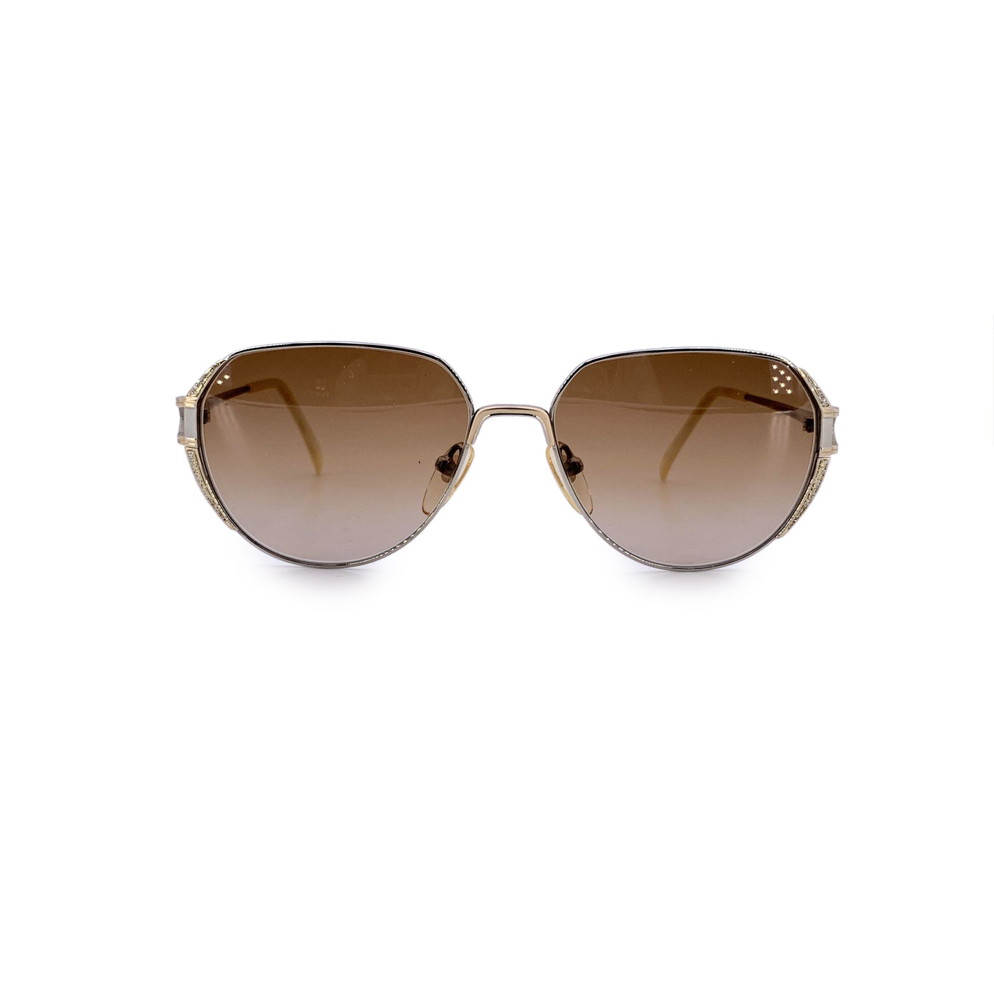 Valentino Vintage Silver Metal Sunglasses Mod. 5213 56/16 130mm