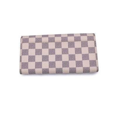 Louis Vuitton Damier Azur Canvas Long Sarah Clutch Wallet