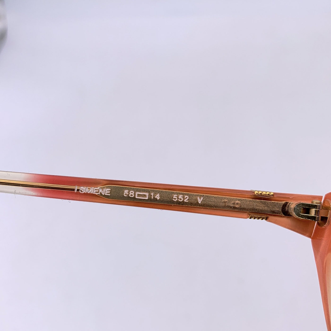 Yves Saint Laurent Vintage Pink Lenses Sunglasses ISMENE 58/14 140mm