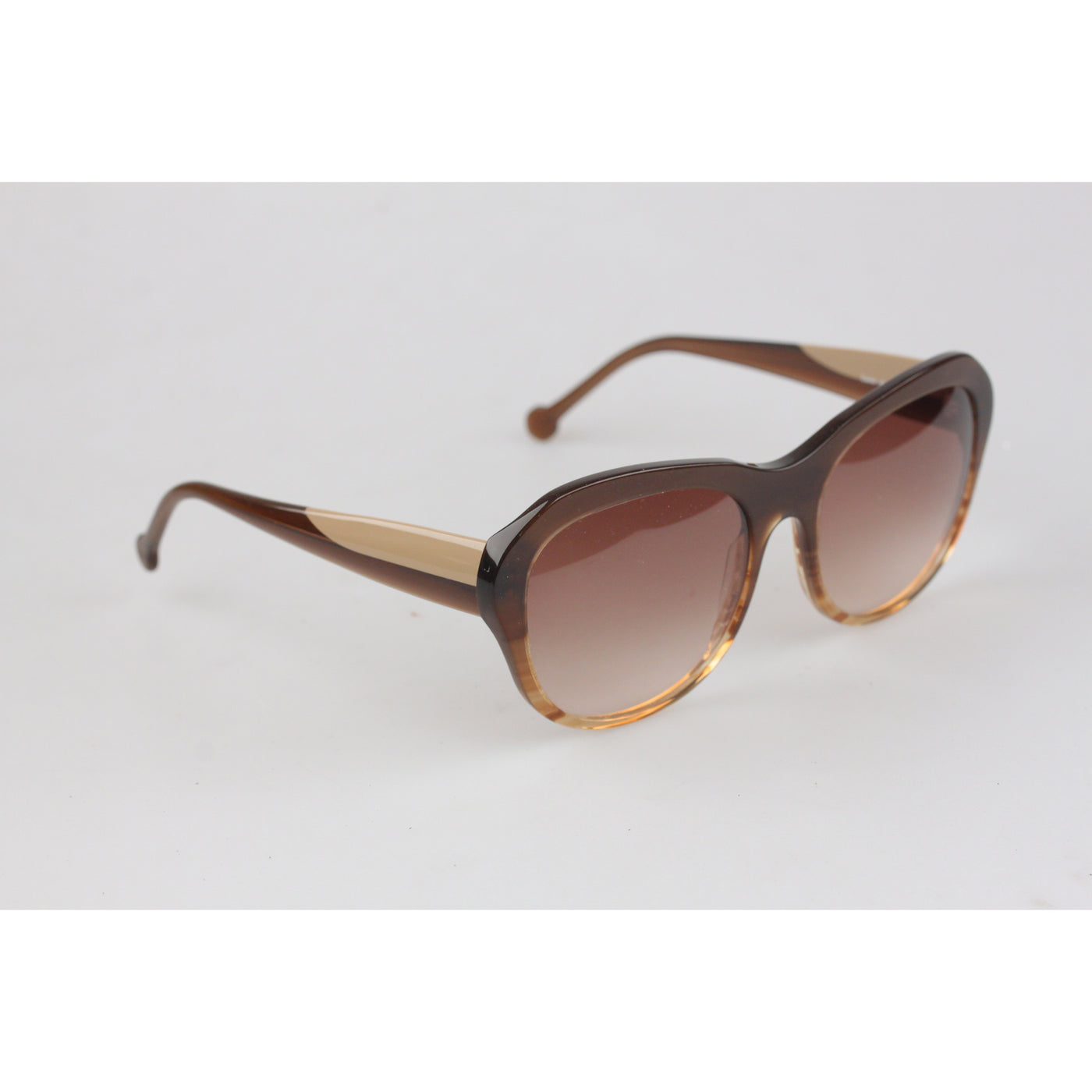 EM Brown Sunglasses Handmade in Italy Oversize Mod. Lucia 02 58mm