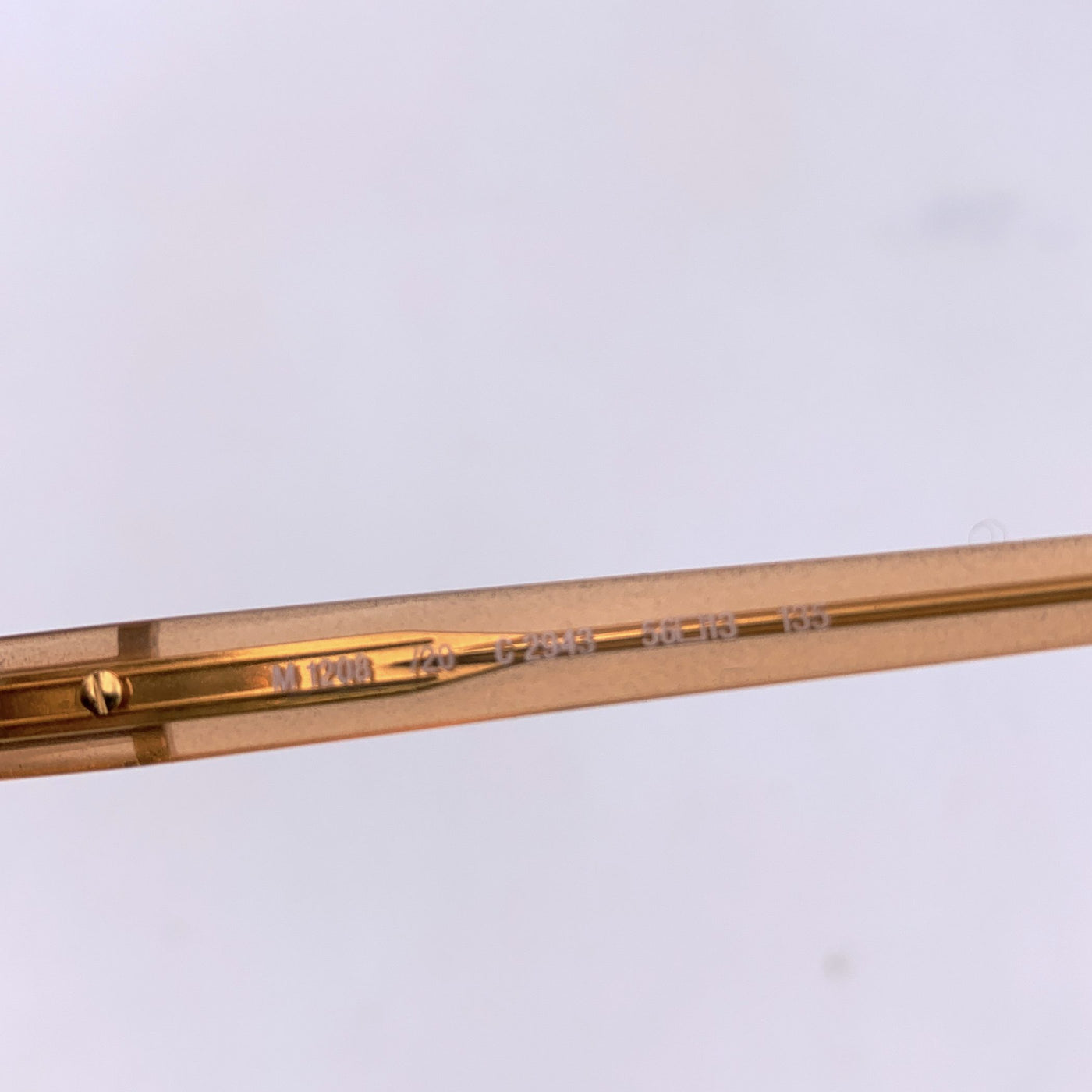 Silhouette Vintage Rectangle Beige Sunglasses M1208 56/13 135mm