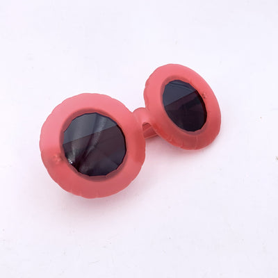 Jeremy Scott by Linda Farrow Pink Oversize JSPool/4 Sunglasses 145 mm